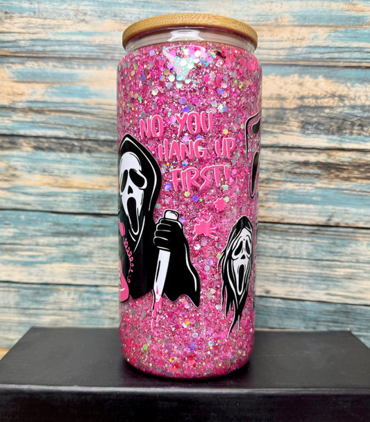 Horror Glitter Globe Glass